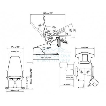 Кресло педикюрное "PODO SLINDER"