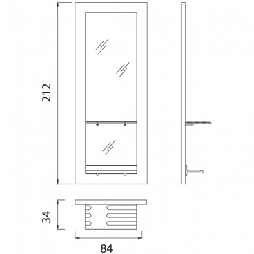 Зеркало парикмахерское "Edo"