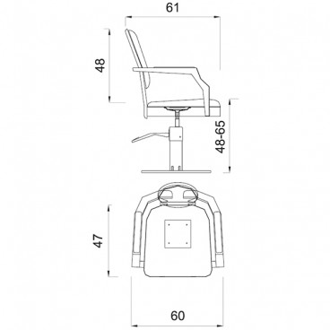Кресло парикмахерское "Louis 8"