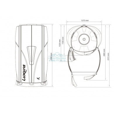 Солярий вертикальный "Luxura V7 48 XL Ultra Intensive"