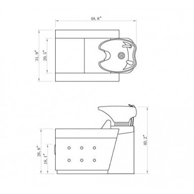 Мужская мойка барбер "Foresta"