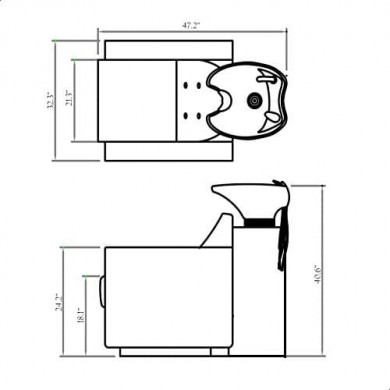Парикмахерская мойка "Otto"