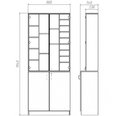 Витрина для красок Bernardo