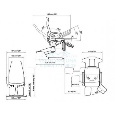 Кресло педикюрное "PODO SLINDER"