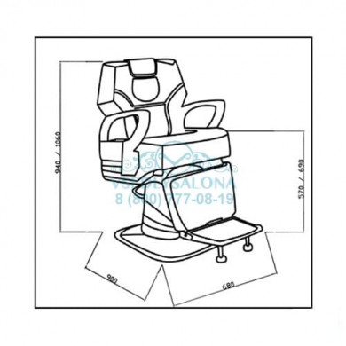Кресло парикмахерское "Дионис"