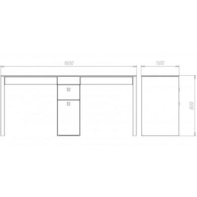 Маникюрный стол Double ECO II