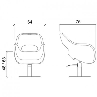 Кресло парикмахерское "SENSUAL"