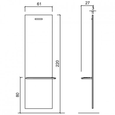 Зеркало парикмахерское "Eco"